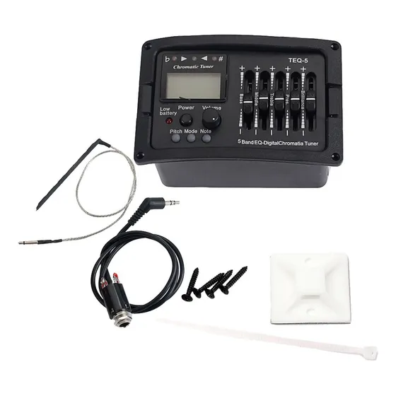 Pré-amplificador De Guitarra Teq-5 Band Teq Tuner Pickup