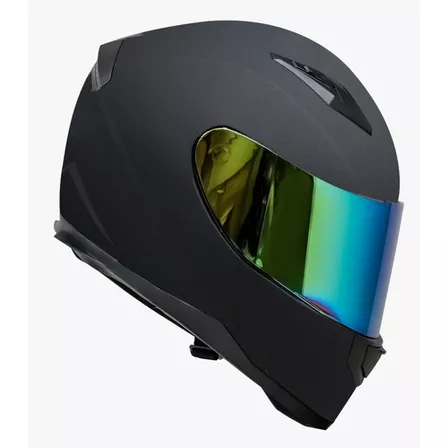 Casco Para Moto Kov Novak Negro Mate Mica Iridium Deportivo Tamaño del casco M (57-58 cm)