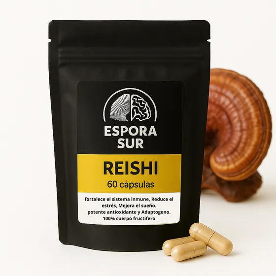 Reishi Hongo Adaptogeno (ganoderma Lucidum) -60 Capsulas-