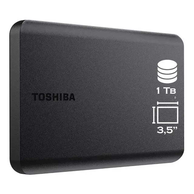 externo Toshiba Canvio Basics HDTB510XK3AA Canvio Basics HDTB510XK3AA 1TB negro