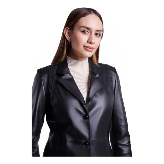 Chaqueta Dama Cuero Real Talla Xs S Oferta