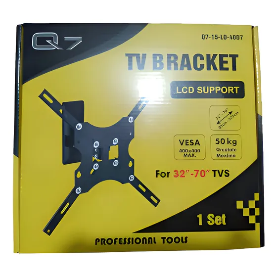 Base Para Tv Q7 Con Brazo Articulado Corto 32 70 Heavy Duty