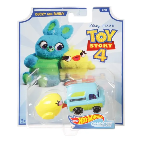 Hot Wheels Toy Story 4 Ducky And Bunny Hotwheels 1:64 2018 Color Verde