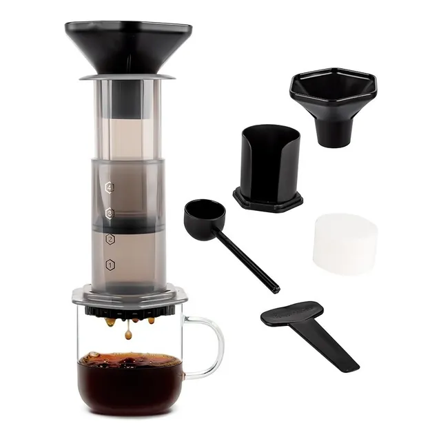 Kit Cafetera Cukpress Tipo Aeropress Portátil + Accesorios