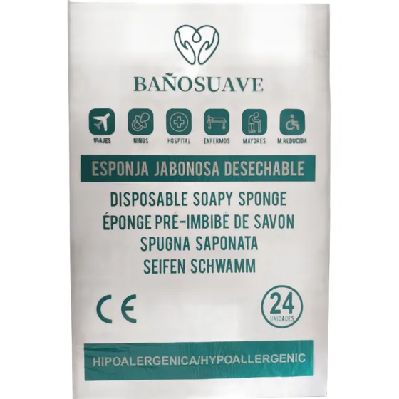 Esponja Jabonosa  Sin Enjuague Tipo Begobaño