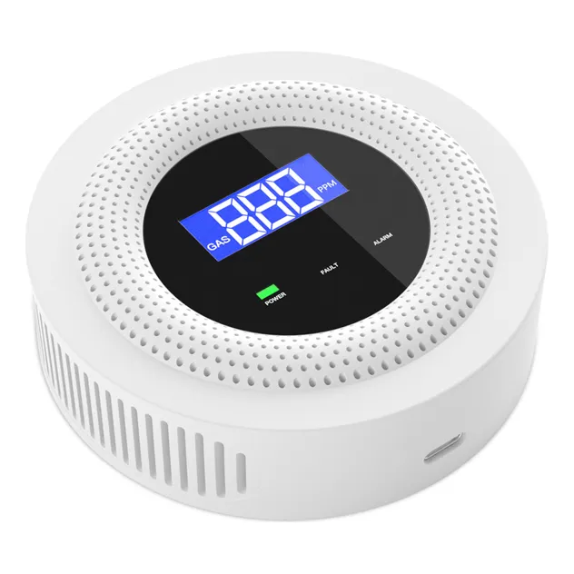 Alarma De Gas Fuga Gases Wifi Tuya Power Alarma Con Voz
