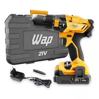 Parafusadeira Furadeira K21 E Maleta Bateria 21v Wap Parafusadeira Furadeira K21 E Maleta Bateria 21v Wap