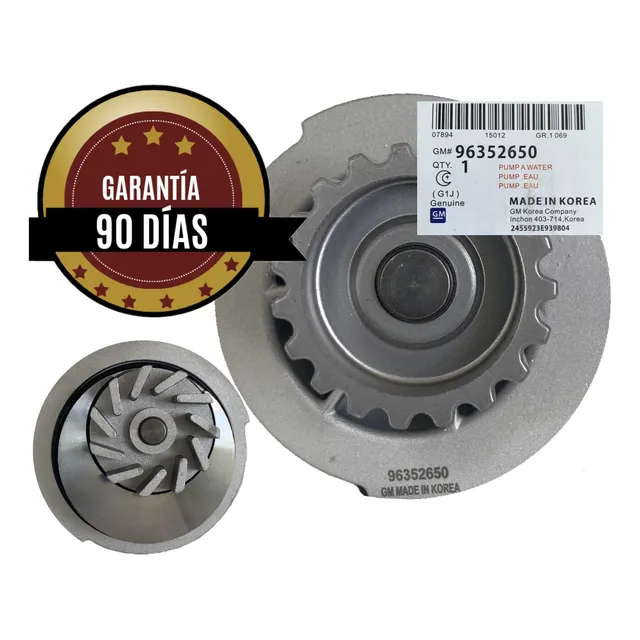 Bomba De Agua Aveo Motor 1.6 Todos Lt Ls Speed Original Gm