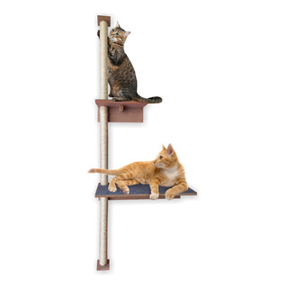 Arranhador Para Gatos De Parede Vertical Com Prateleira Arranhador Para Gatos De Parede Vertical Com Prateleira