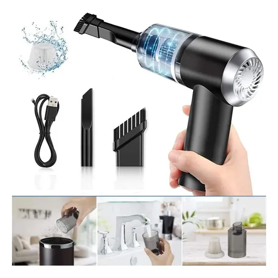 Mini Aspiradora Sopladora Inalámbrica Recargable 2 In 1