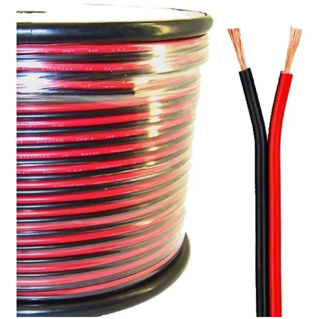 Rollo De Cable 2x12 Rojo Y Negro 100mts