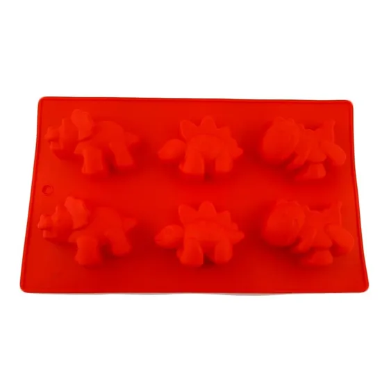 Molde Silicon Dinosaurios Para Cupcakes, Jabones, Velas