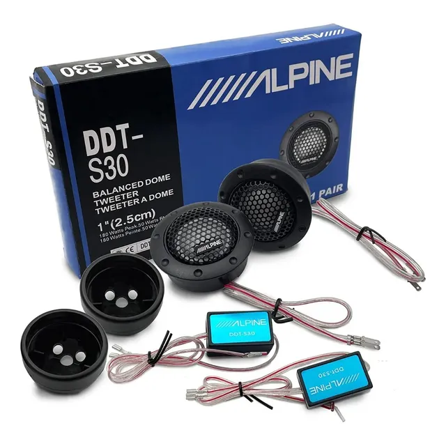 2 Bocinas Tweeters Con Crossover Universal Para Carro Audio