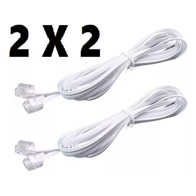 Cable Rj11 Telefonico Para Linea Cantv Modem ( 2unidades)