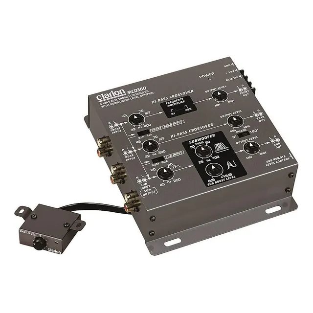 Clarion Mcd360 Crossover Electrónico De 3 Vías Y 6 Canales 