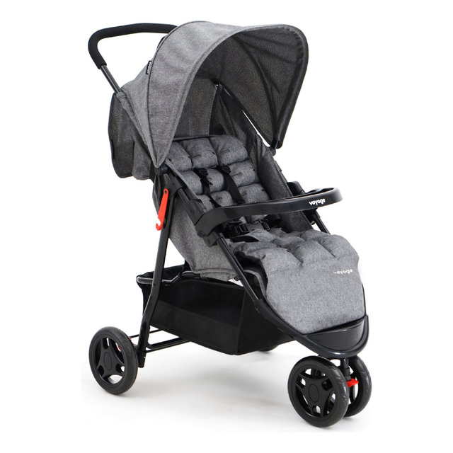 Carrinho De Passeio Para Bebê Delta Até 15kg Cinza Voyage Carrinho De Passeio Para Bebê Delta Até 15kg Cinza Voyage
