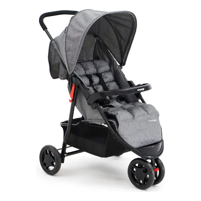Carrinho De Passeio Para BebĂȘ Delta AtĂ© 15kg Cinza Voyage Carrinho De Passeio Para BebĂȘ Delta AtĂ© 15kg Cinza Voyage