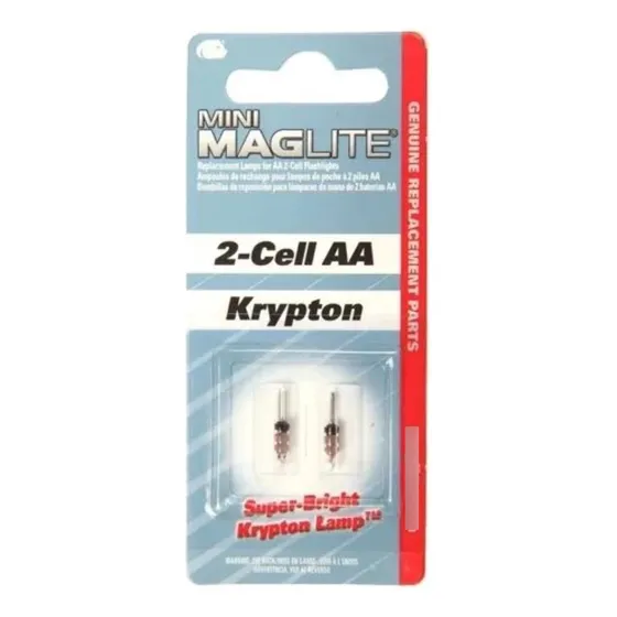 Bombillo De Linterna Maglite Luz Amarilla De 2 Pilas Aa