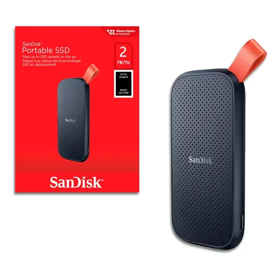 Ssd Externo Sandisk 2tb 2000gb Interface Usb 3.2 Conector Usb-c Portátil Sdssde30-2t00-g25