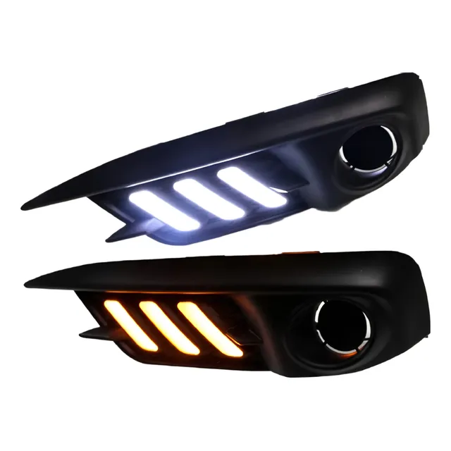 Luz Diurna Led Honda Civic 2016+ Drl/tapa Neblinero Dual