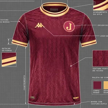 Camisa Juventus Da Mooca Oficial Centenário Ed. Limitada Bordô 2gg