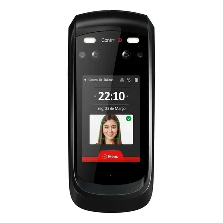 Controle De Acesso Facial Idface Control-id Para Até 3000 Faces 127v