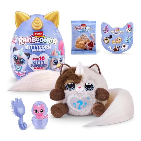 Rainbocorns Kittycorns 10 Sorpresas Con Cola Larga Beige