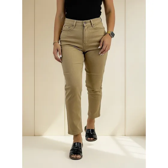 Jean Mom Camel Dama Lou Jeans