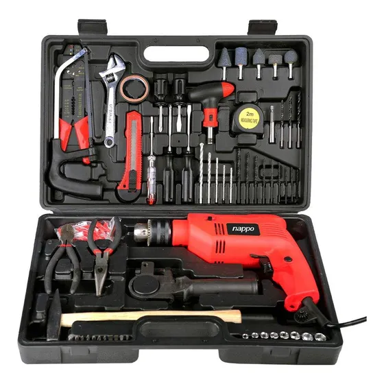 Kit De Herramientas Nappo 120 Pzas Con Taladro Y Maletín Loi