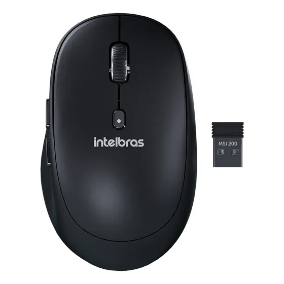 Mouse Intelbras Msi200 Sem Fio Preto