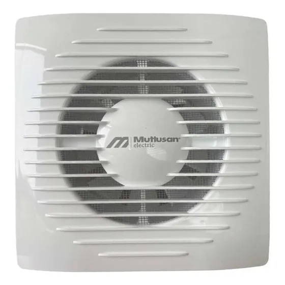Extractor De Aire Para Baño 100 Mm Silencioso Con Mosquitero Color Blanco