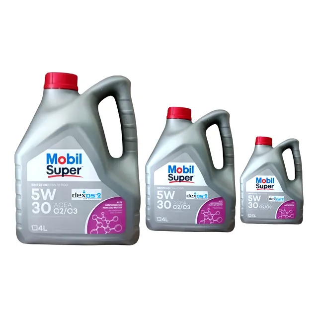 Aceite Mobil Súper 5w30 100%  Sintético 4 Litros Pack 3 Uni
