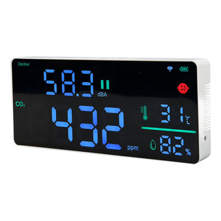 Medidor De Temperatura, Monitor De Co2, Sonido Digital 4 En Medidor De Temperatura, Monitor De Co2, Sonido Digital 4 En