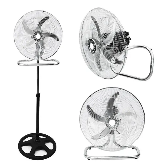 Ventilador 3 En 1 Winco 18 W118 5 Aspas 1100w 220V Color de la estructura Negro Color de las aspas Gris Diámetro 18 " Aspas de Aluminio