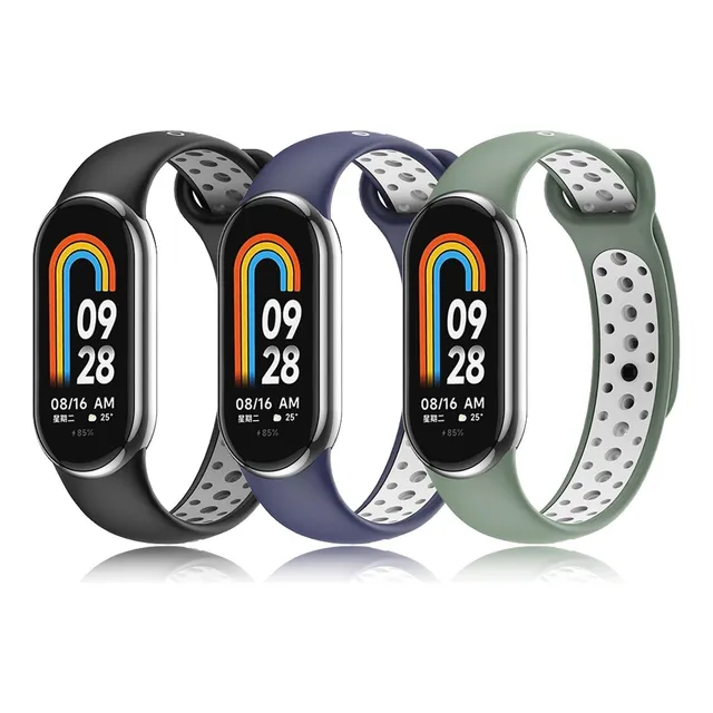 Correa Para Xiaomi Mi Band8 Silicona Hombre Mujer Sport 3pcs