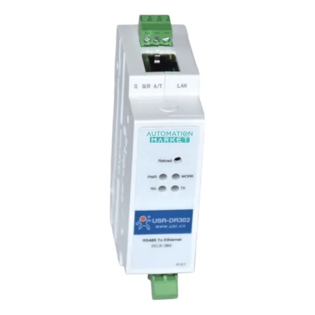 Pusr Dr-302 Convertidor Serial A Ethernet Para Riel Din