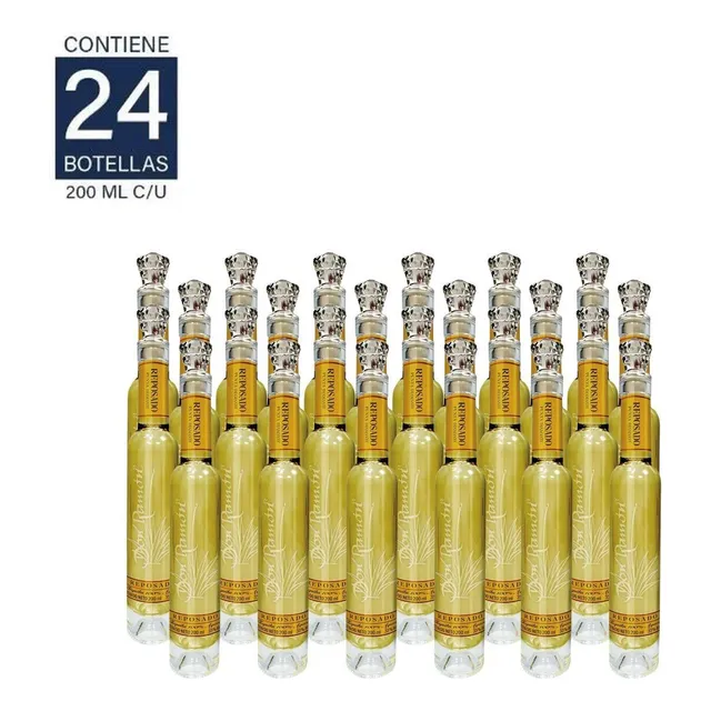 Tequila Don Ramón Punta Diamante Flauta 200 Ml 24 Pack