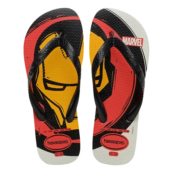 Chanclas Sandalias Havaianas Niños Marvel Logomania Blanco