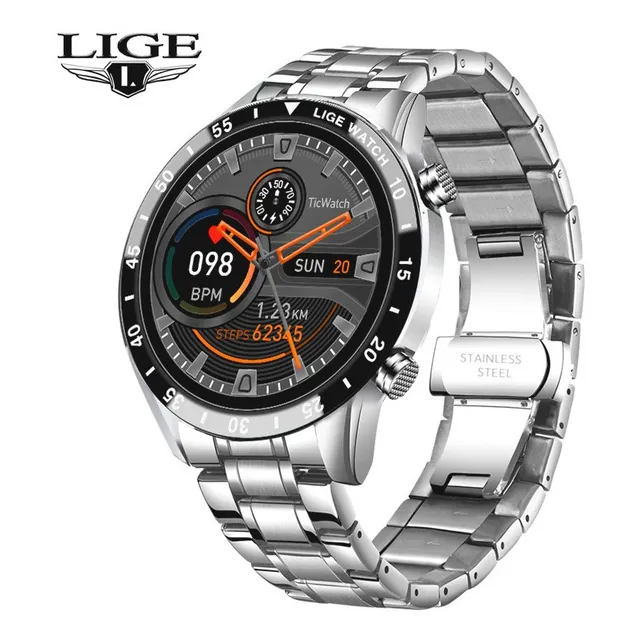Lige Smartwatch Reloj Inteligente Acero Inoxidable  Oximetro