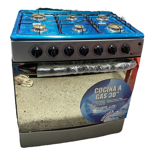 Cocina A Gas Gplus 6h Tope Acero