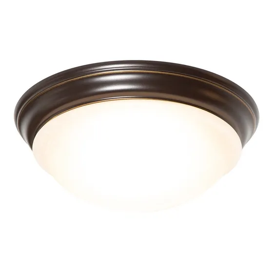 Plafón De Techo Led 17w, Acabado Bronce , Luz Cálida 3000k Color Blanco