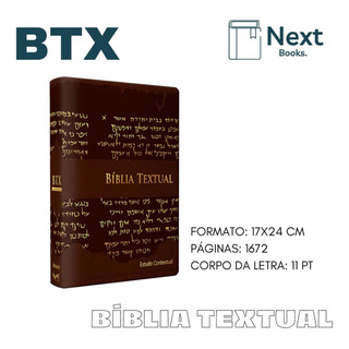 Bíblia Textual Com Estudo Contextual Cronológico - Marrom Bíblia Textual Com Estudo Contextual Cronológico - Marrom