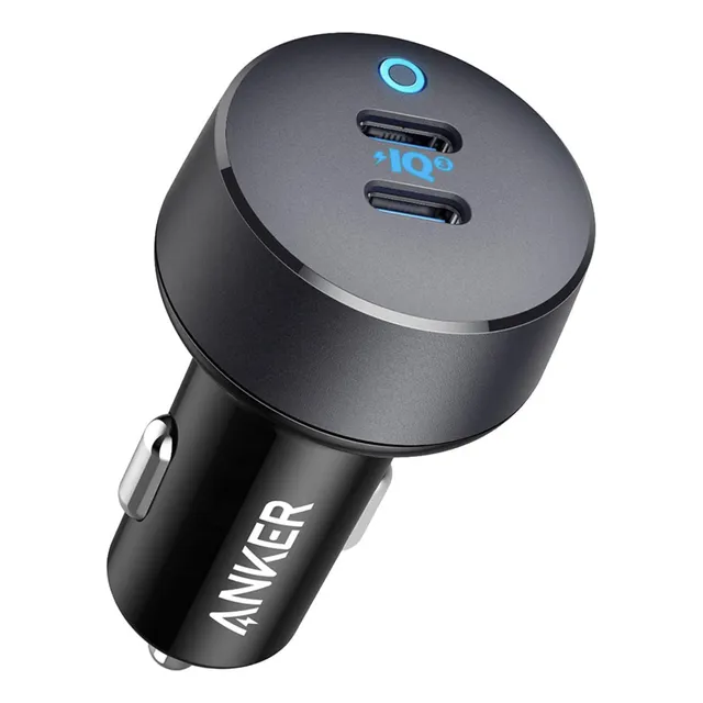 Cargador De Auto Carga Rápida 2 Puertos Usb C - Anker