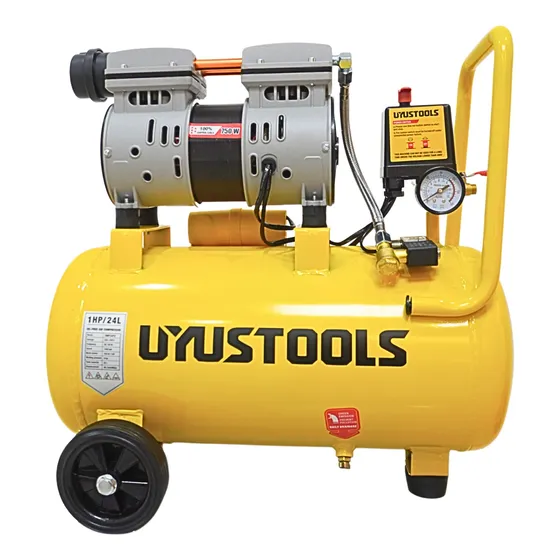 Compresora Silenciosa Compresora De Aire  24l-750w Uyustools
