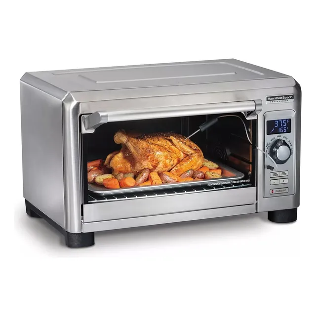 Horno Y Freidora De Aire Hamilton Beach 31243 32 Litros Color Plateado
