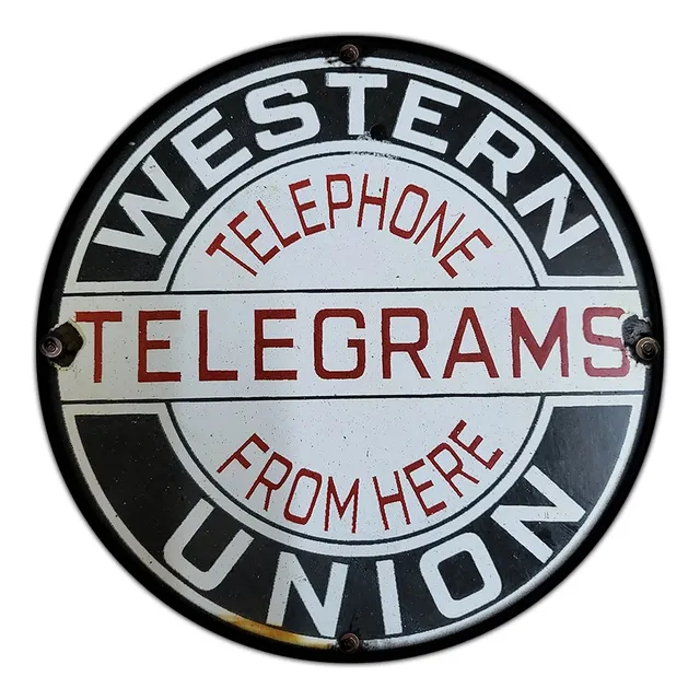 #668 - Cuadro Decorativo Vintage Telegrama Quincho No Chapa