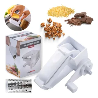 Ralador Queijo Manual Branco Manivela Chocolate Presunto Ralador Queijo Manual Branco Manivela Chocolate Presunto
