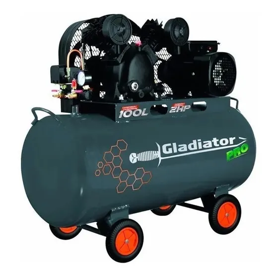 Compresor 100 Litros 2hp Ce7100 Gladiator Pro Gtia 1 Año Tyt