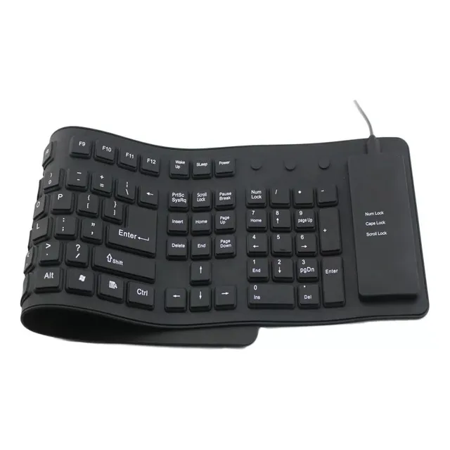 Haveaid Teclado Flexible De Goma Para Laptop Computador Usb