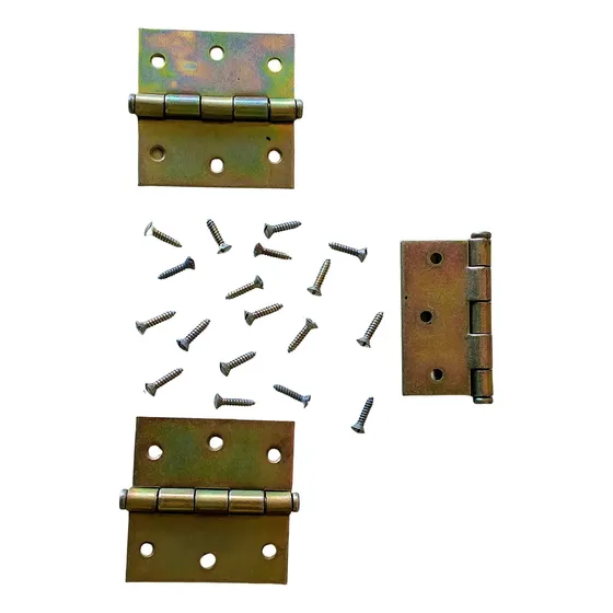 Bisagras 3x3 Pulgadas Puertas Madera Con Tornillos Pack De 3